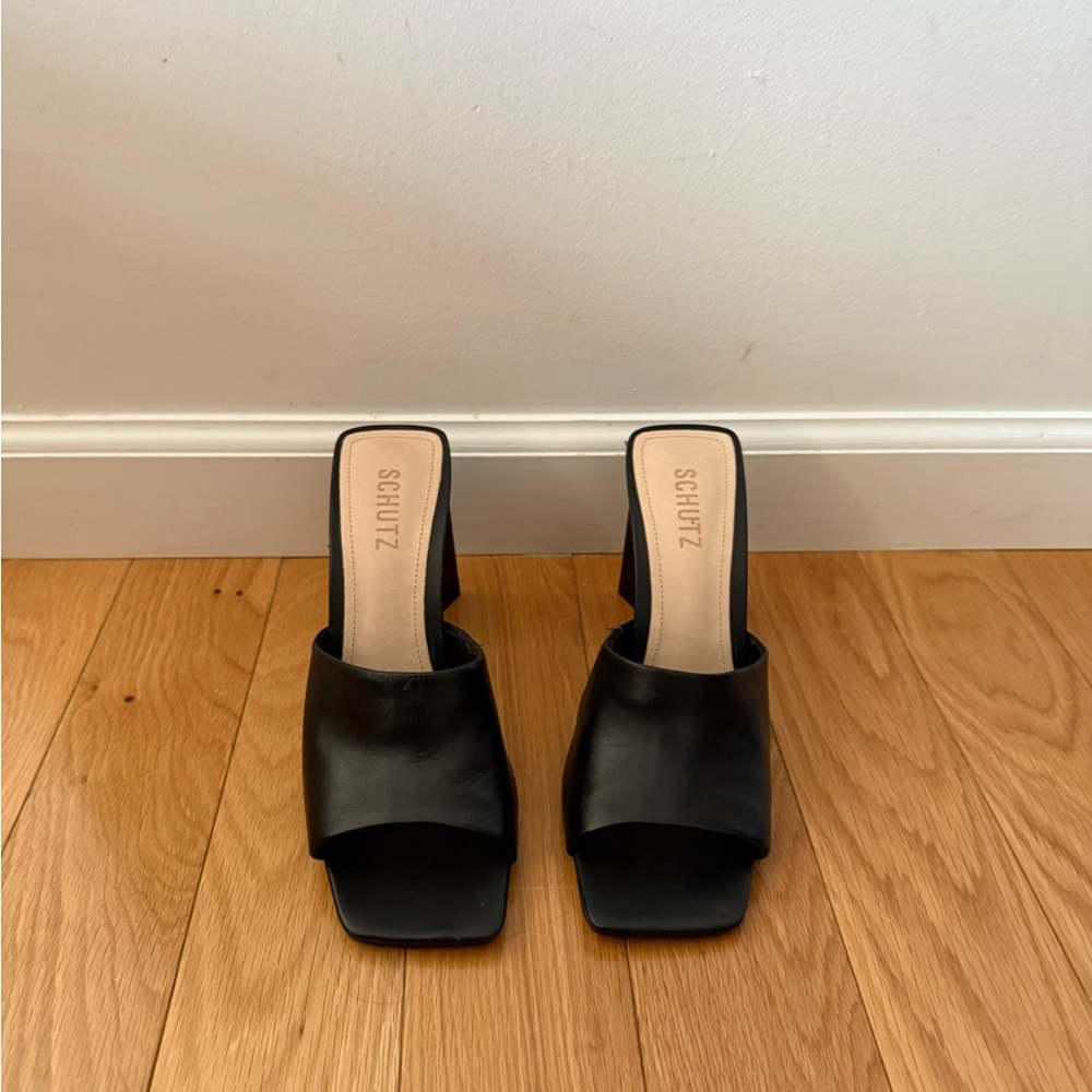 SCHUTZ Black Women's Mules
